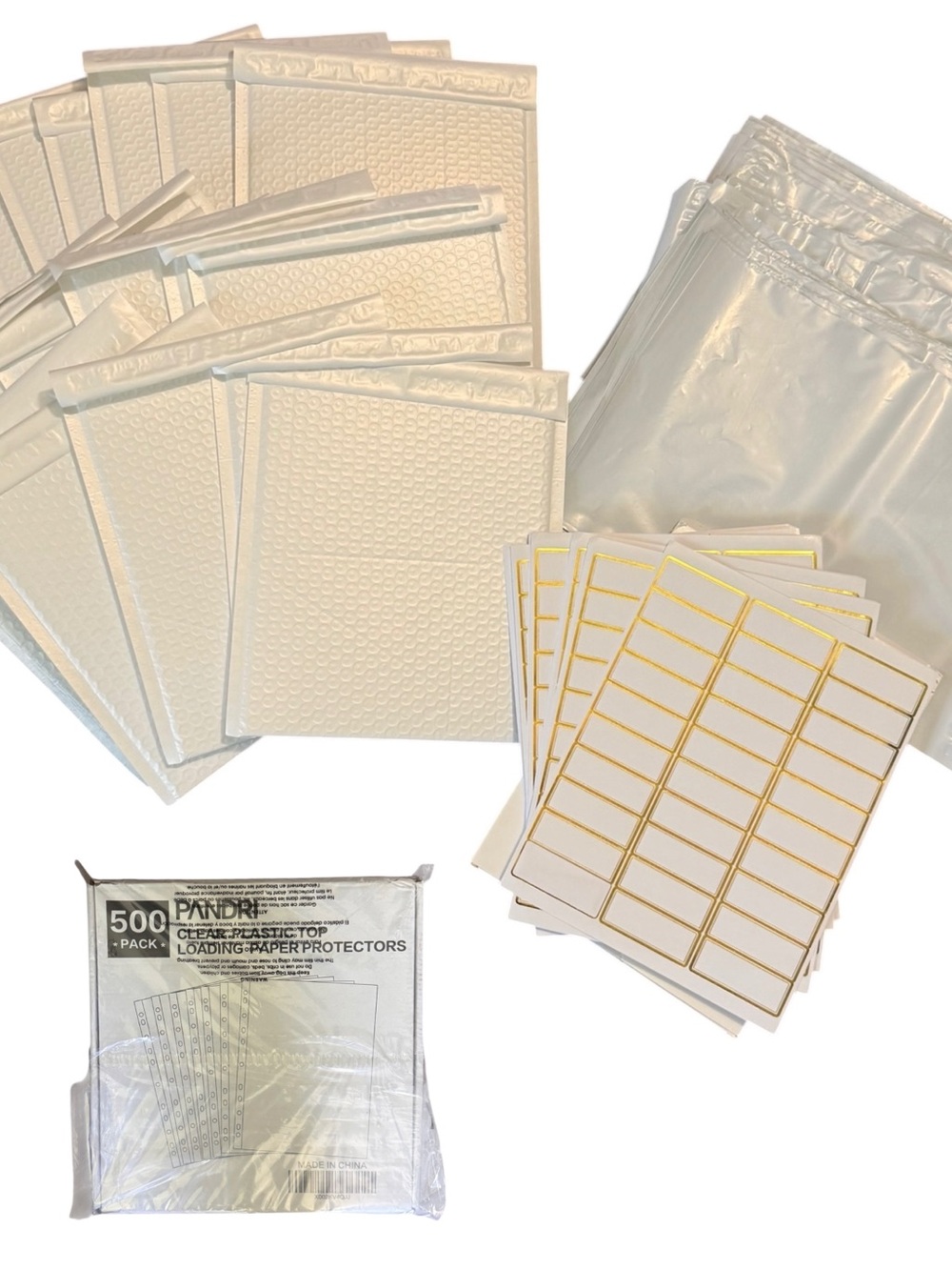 Shipping Supplies Bundle — Polymailers, Bubble Mailers & Labels 😊